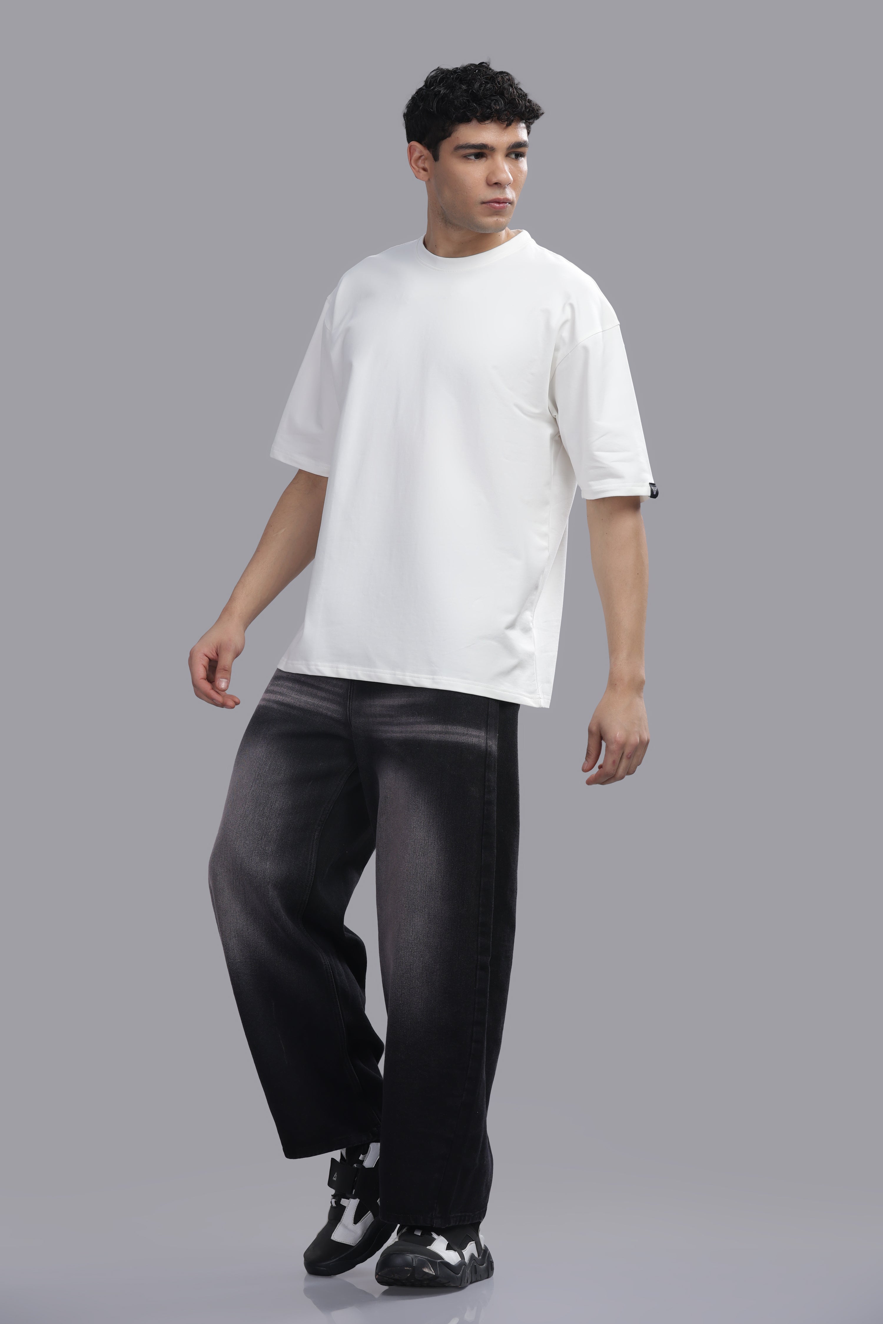 Plain Off White Oversized T-Shirt