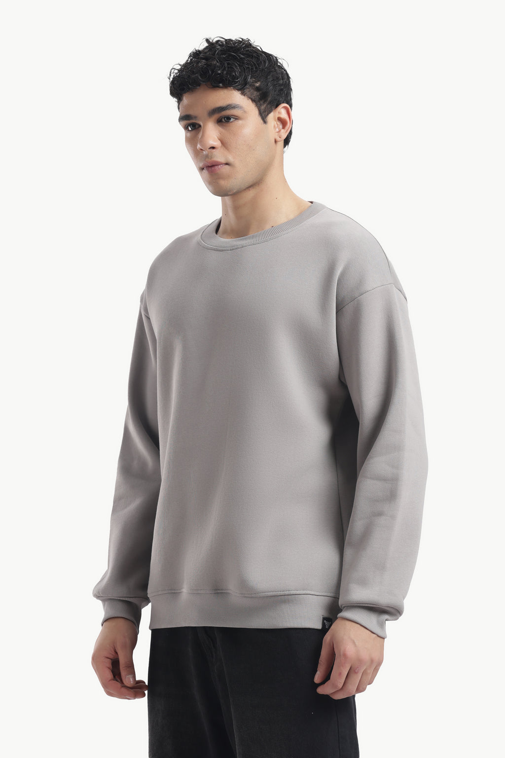Sweatshirt - 100% Cotton Fleece - Grey