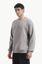 Sweatshirt - 100% Cotton Fleece - Grey