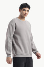 Sweatshirt - 100% Cotton Fleece - Grey