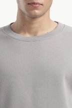 Sweatshirt - 100% Cotton Fleece - Grey