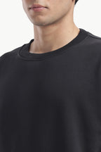 Sweatshirt - 100% Cotton Fleece - Black