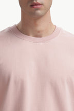 Boxy fit oversize cotton T-shirt (Candy Pink)