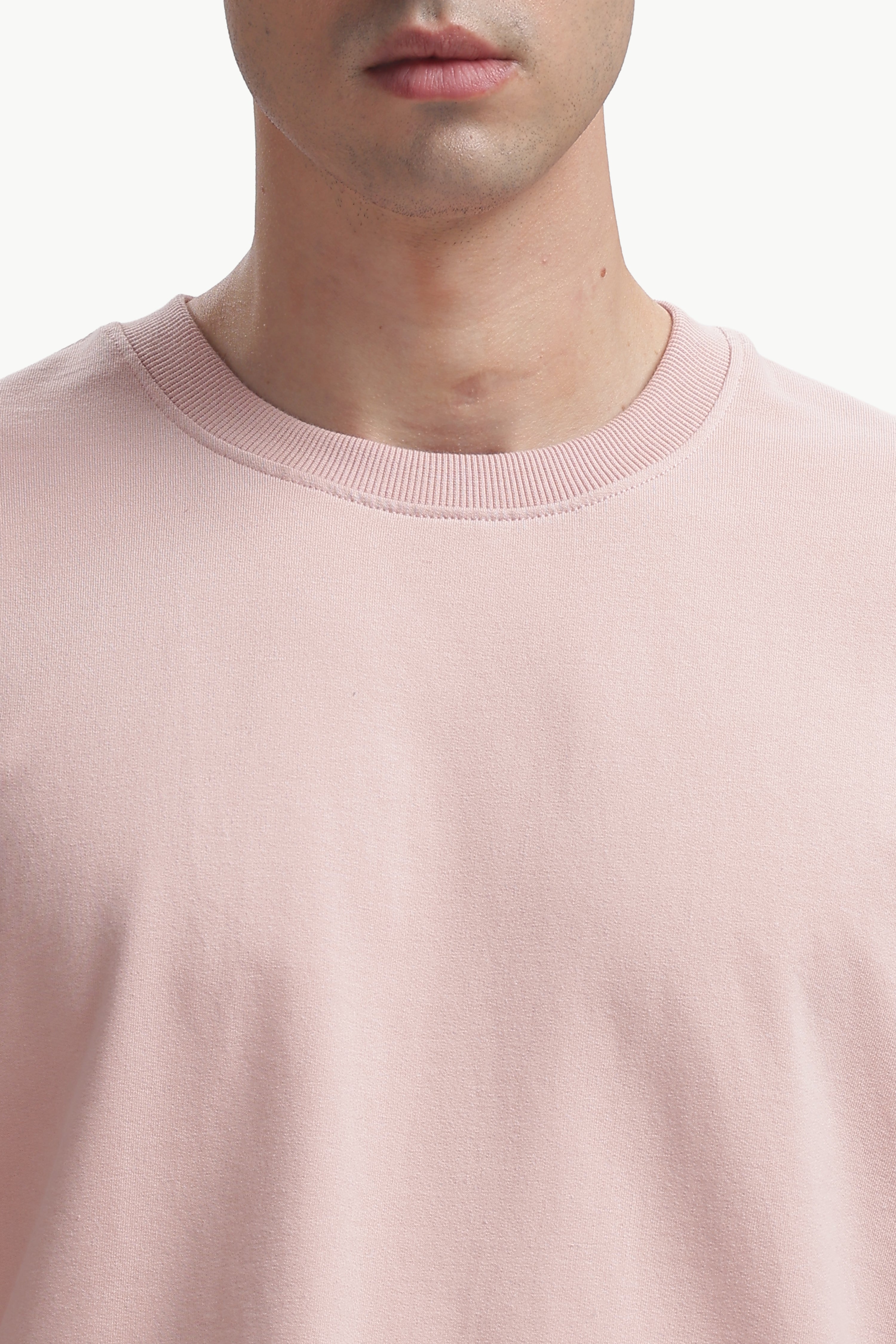 Boxy fit oversize cotton T-shirt (Candy Pink)
