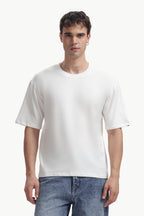 Boxy fit oversize cotton T-shirt (OFF-WHITE)