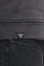 Half Zipper Pullover - Imported Velvet Fabric - Grey - Regular Fit
