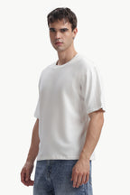 Boxy fit oversize cotton T-shirt (OFF-WHITE)