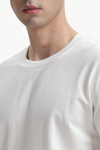 Boxy fit oversize cotton T-shirt (OFF-WHITE)