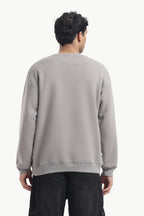 Sweatshirt - 100% Cotton Fleece - Grey