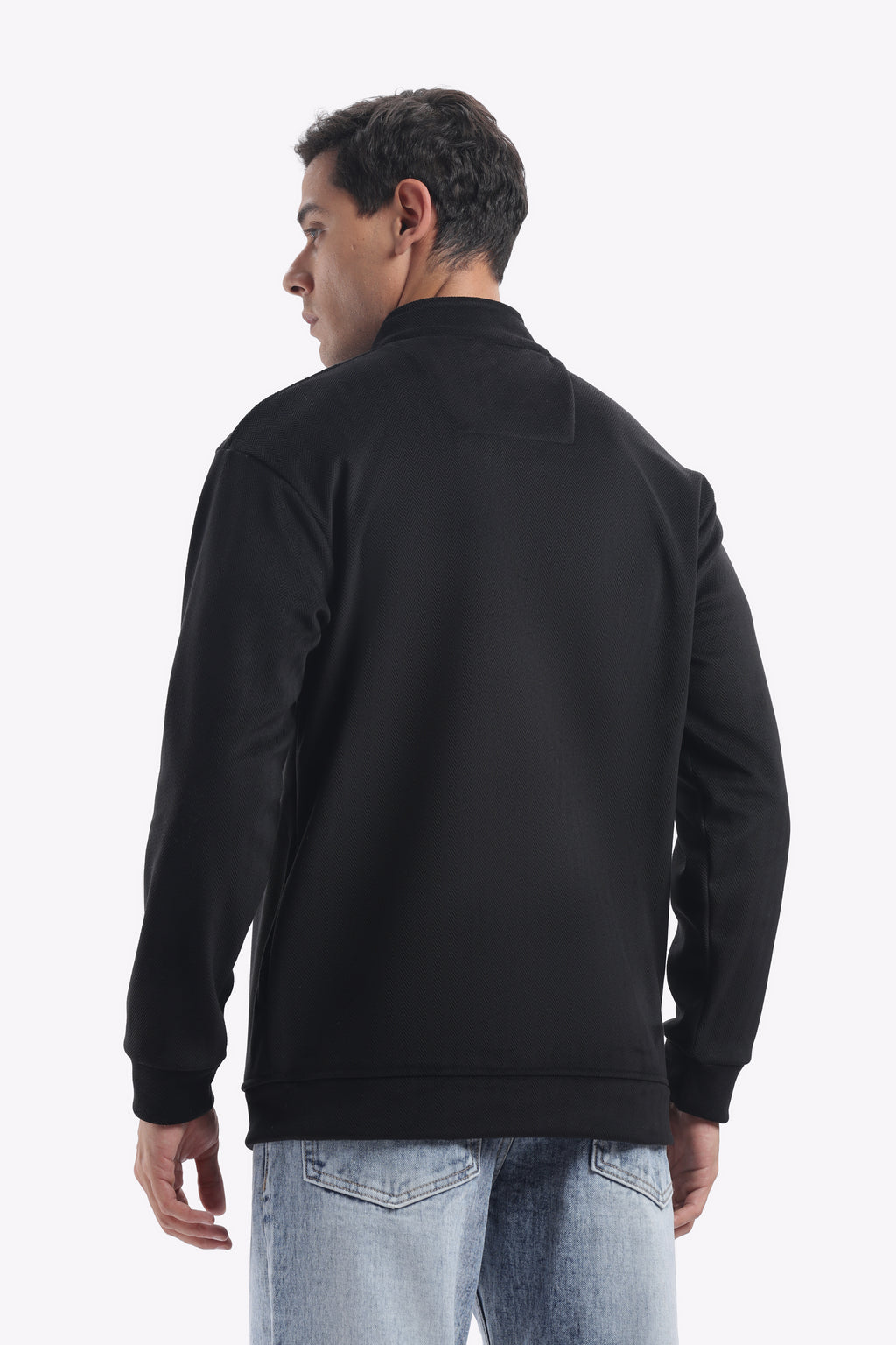 Half Zipper Pullover - Imported Velvet Fabric - Regular Fit