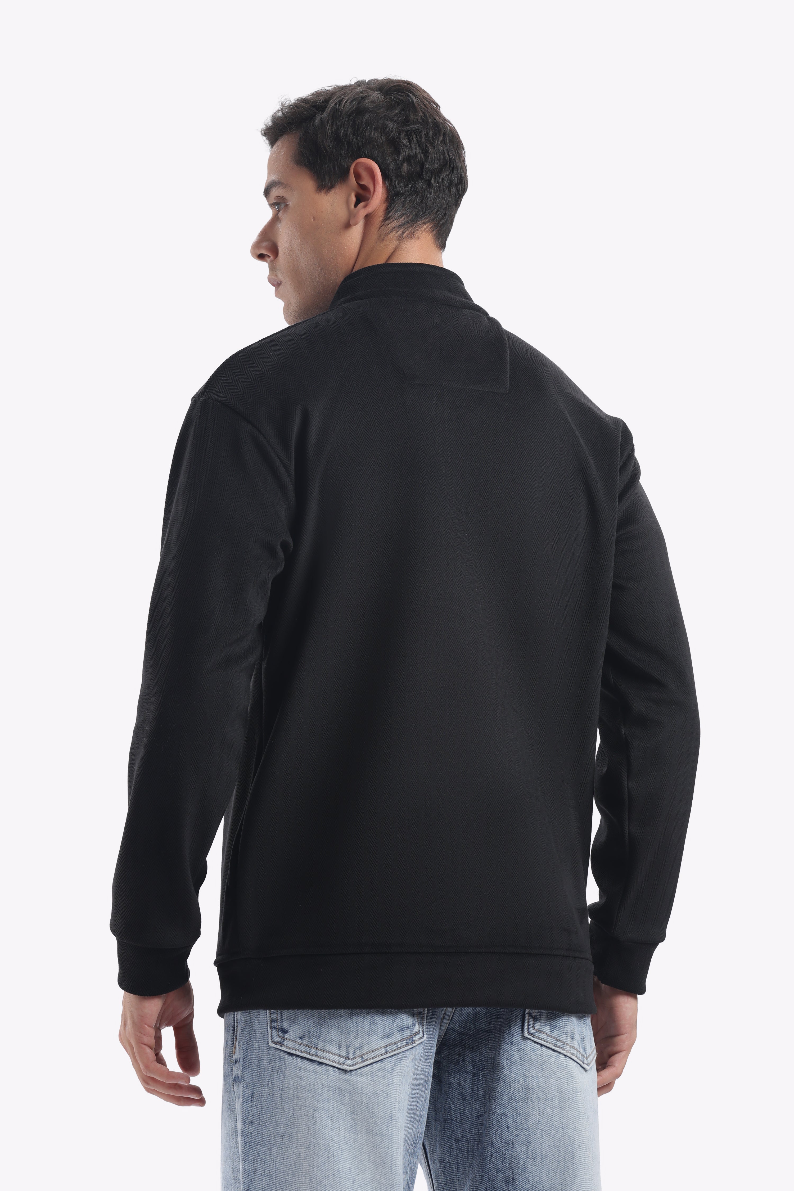 Half Zipper Pullover - Imported Velvet Fabric - Regular Fit