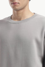 Sweatshirt - 100% Cotton Fleece - Grey