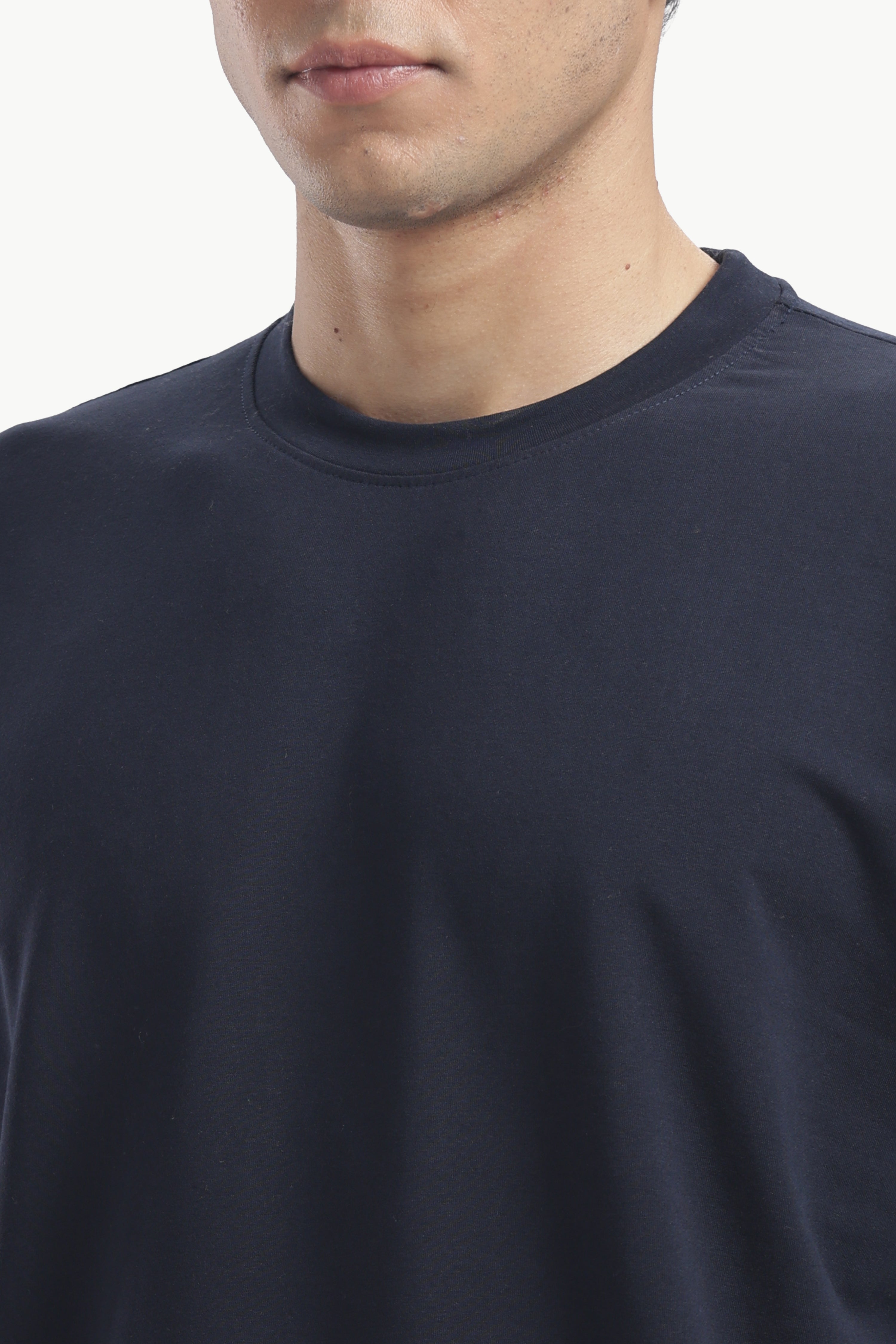 Plain Navy Blue Oversized T-shirt